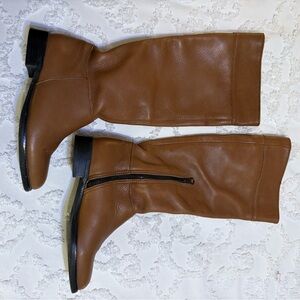 J. Jill Brown Leather Knee-High Boots